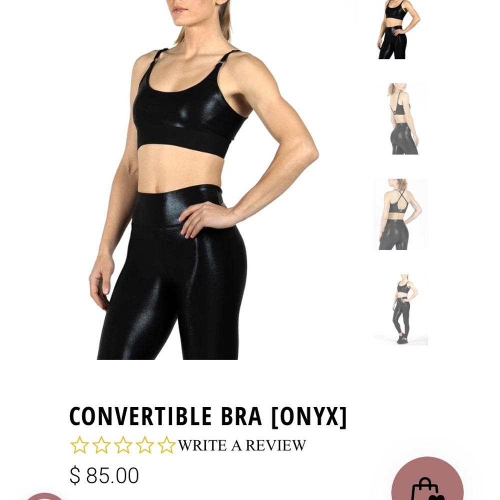 Heroine onyx sports bra
